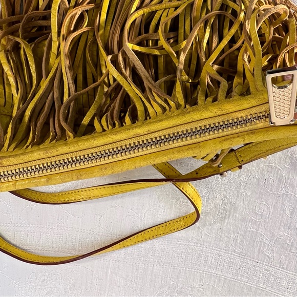 Rebecca Minkoff Yellow Fringe Crossbody Bag - Picture 7 of 12